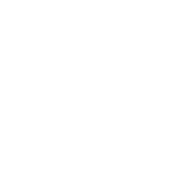 A white line icon showing the top half of a person who is smiling witch 3 big white arrows point outwards behind.